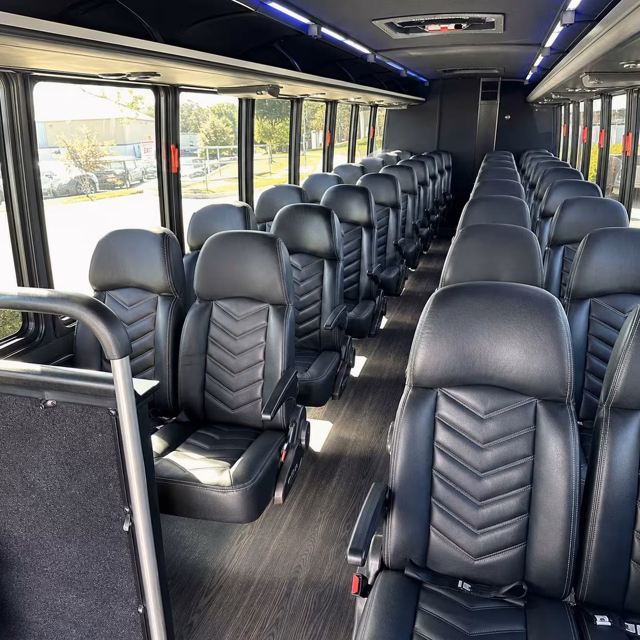 25 passenger minibus interior