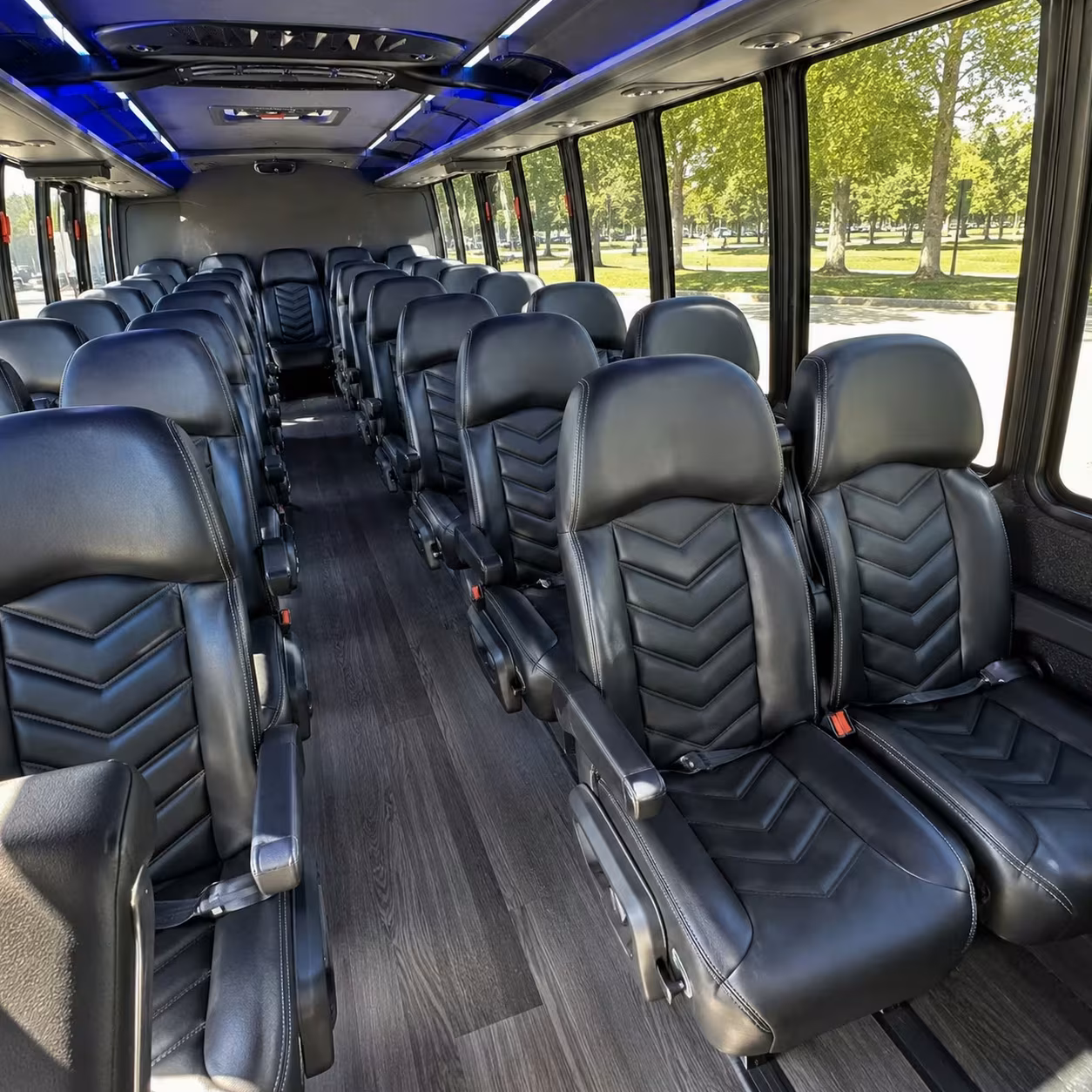 28 passenger minibus interior